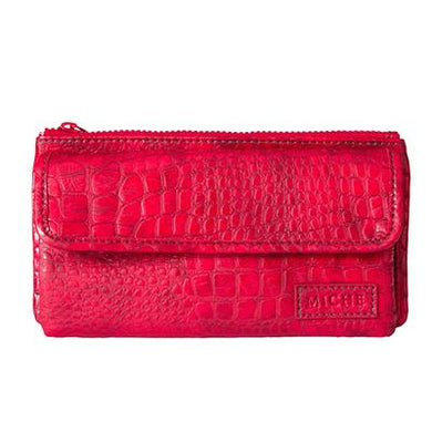 Miche Soft Wallet (Red Croc)
