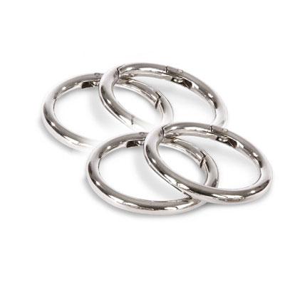 Miche Silver Carabiner 1.5 Inch 4Pk